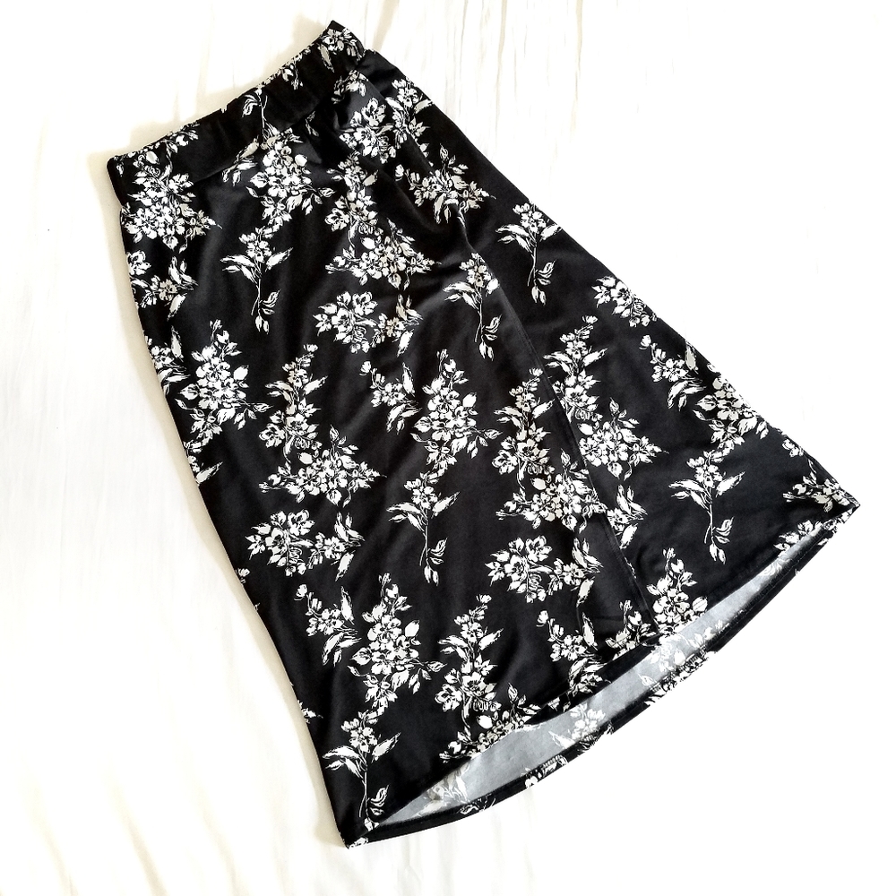 Thalia Sodi Floral Midi Wrap Skirt